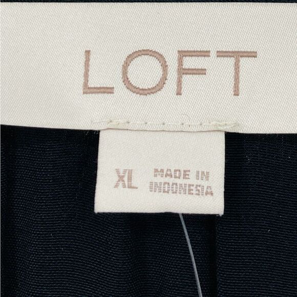 Loft Viscose Elegant Black Maxi Dress XL - Picture 7 of 7